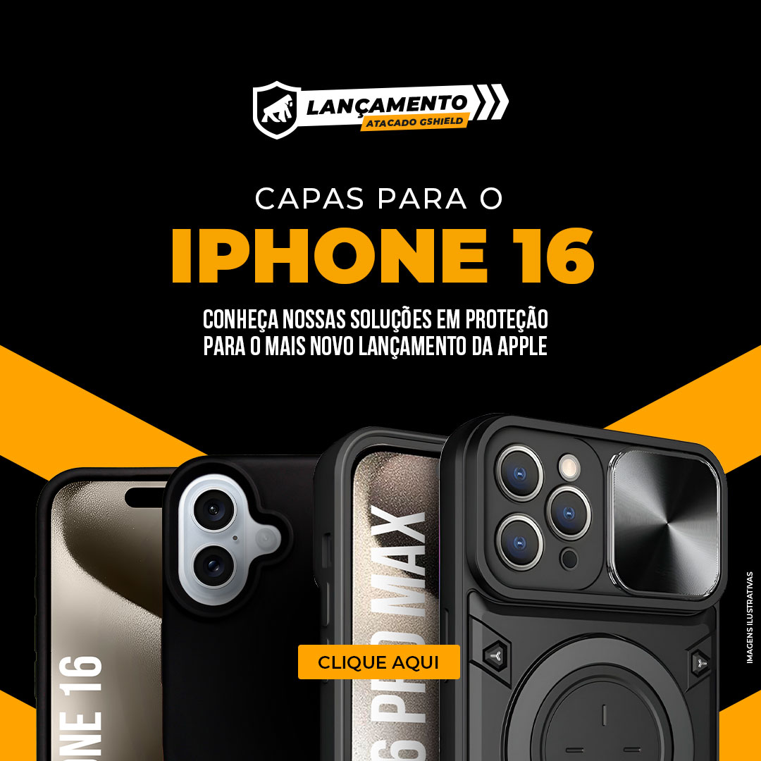 Capas para iPhone 16 Já Disponíveis na GShield!